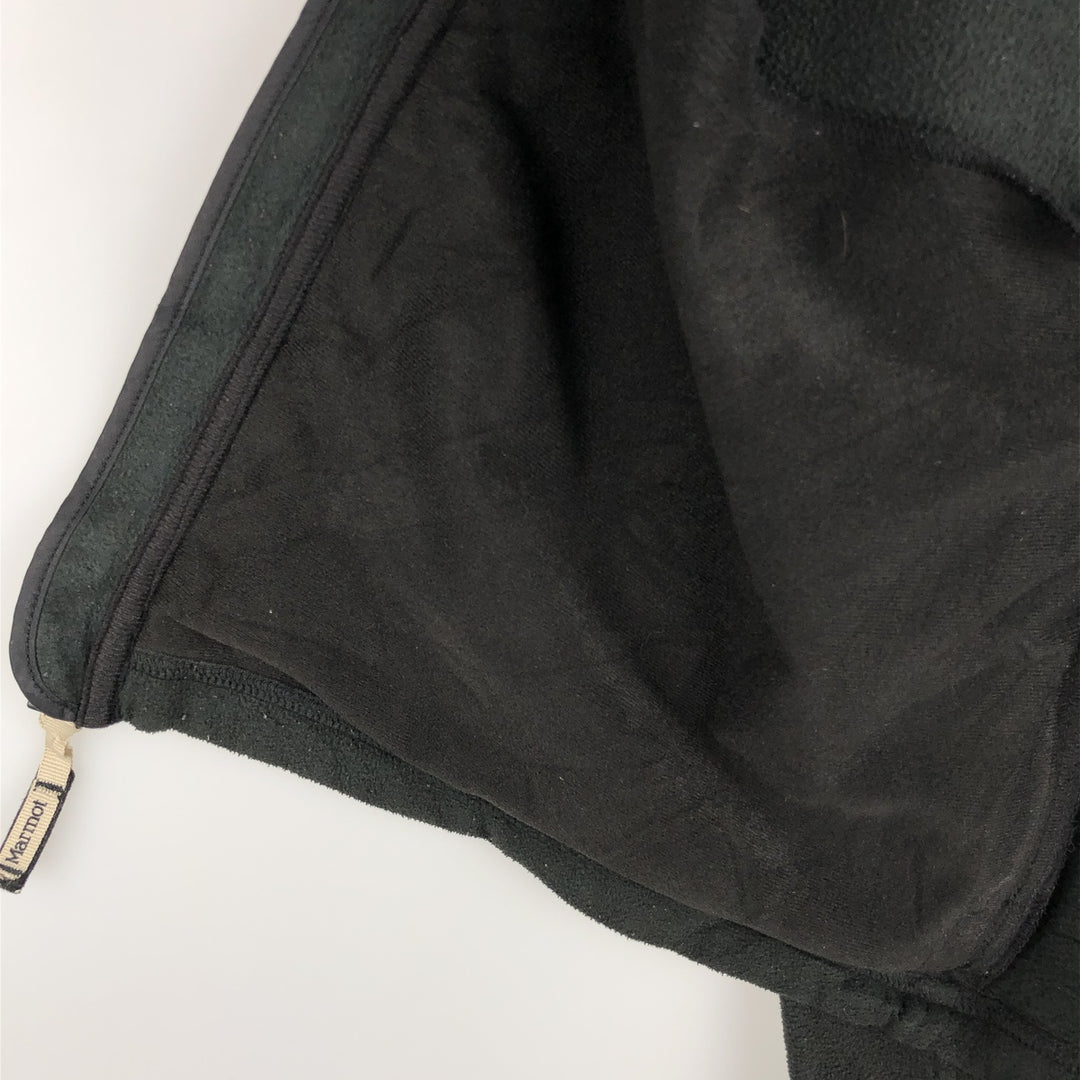 Marmot fleece jacket, men's size L polyester black type Vintage Second Hand