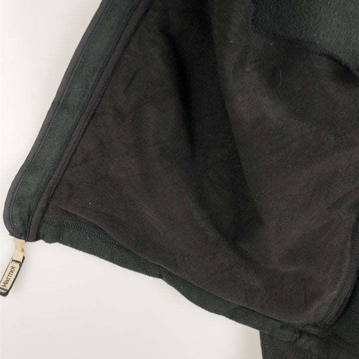 Marmot fleece jacket, men's size L polyester black type Vintage Second Hand