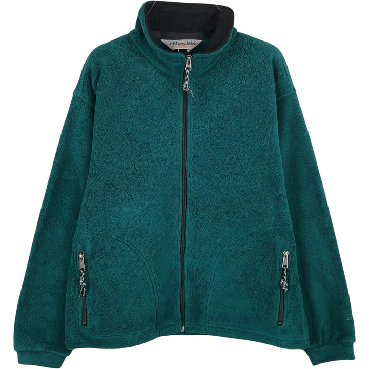 90'S EMS Fleece Jacket, Made in USA, Men's Size M (Equivalent), Vintage polyester dark green Vintage Second Hand