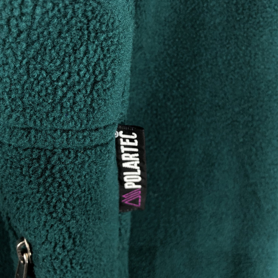 90'S EMS Fleece Jacket, Made in USA, Men's Size M (Equivalent), Vintage polyester dark green Vintage Second Hand