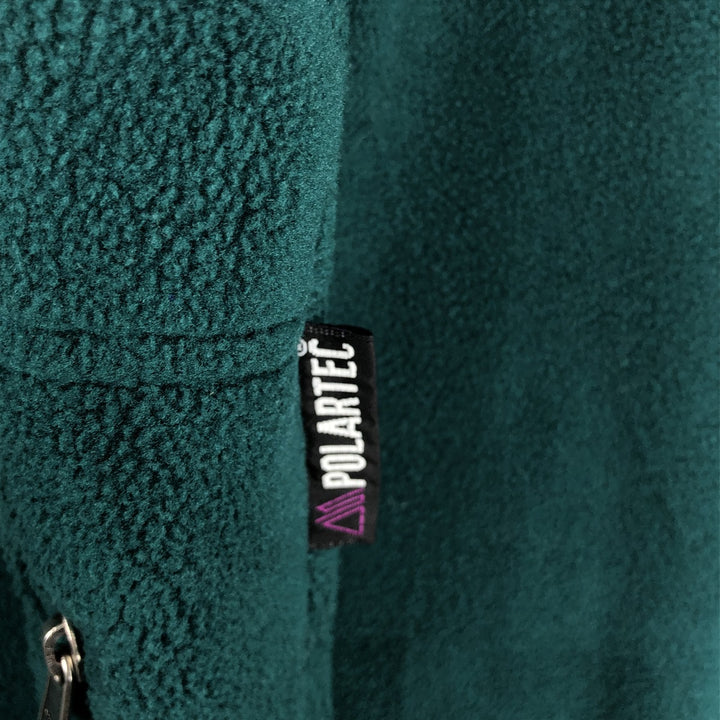 90'S EMS Fleece Jacket, Made in USA, Men's Size M (Equivalent), Vintage polyester dark green Vintage Second Hand