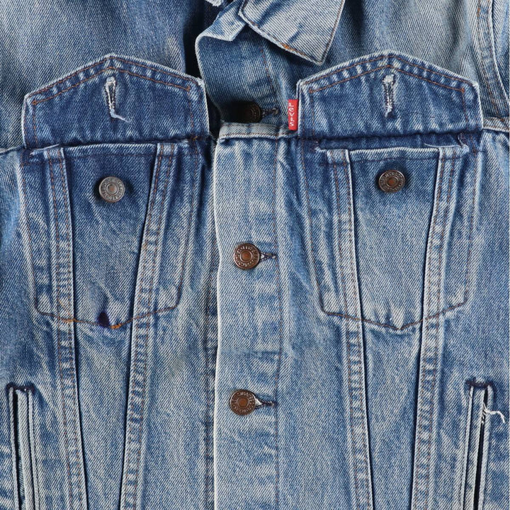 Vintage 1980s-1990'S Levi's 70506-0216 Euro Model Denim Jacket, Made in England, Women's Size Small cotton blue type Vintage Second Hand
