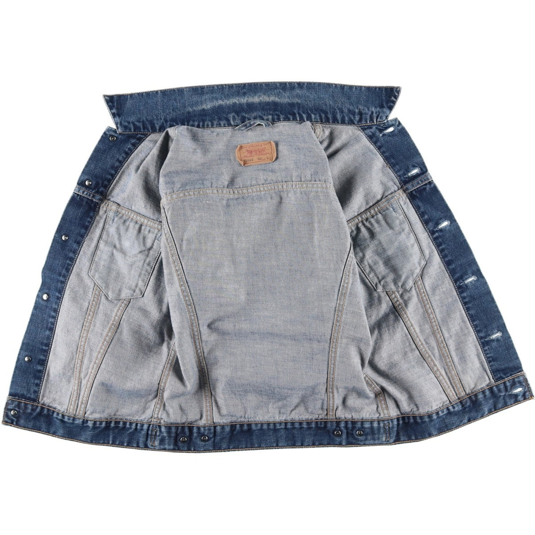 2000'S Levi's 70590-04 Euro Model Denim Jacket, Women's Size L unclear blue type Vintage Second Hand