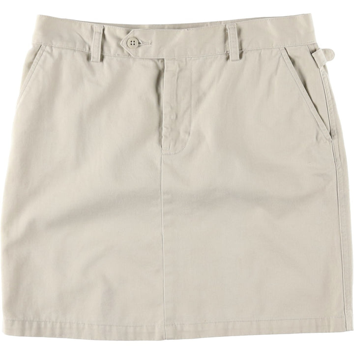 Ralph Lauren RALPH LAUREN SPORT A-line Mini Chino Skirt, Women's XL cotton Beige type Vintage Second Hand