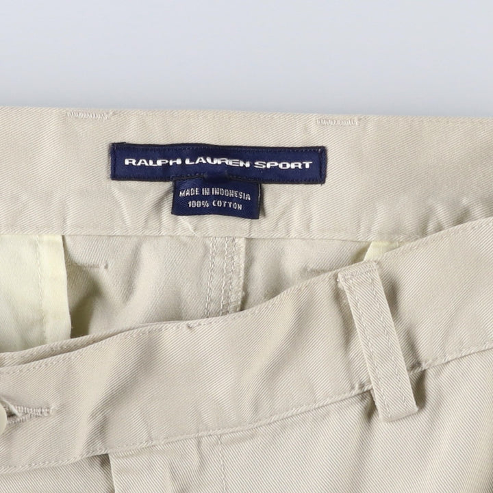 Ralph Lauren RALPH LAUREN SPORT A-line Mini Chino Skirt, Women's XL cotton Beige type Vintage Second Hand