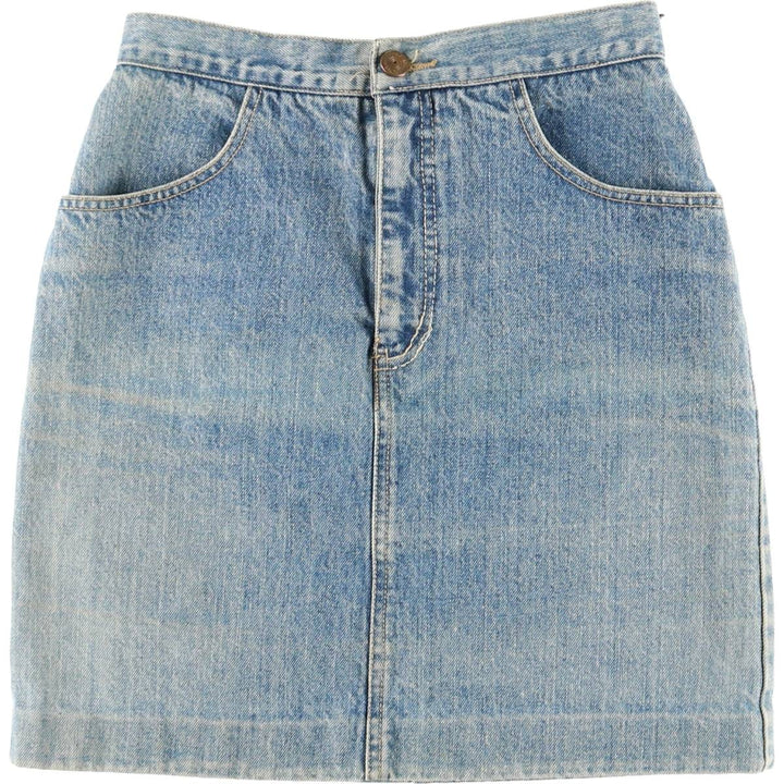 80'S Guess denim tight mini skirt, women's size M equivalent, vintage. unclear blue type Vintage Second Hand