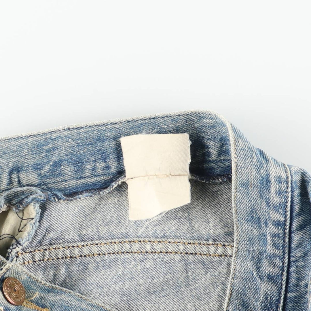 80'S Guess denim tight mini skirt, women's size M equivalent, vintage. unclear blue type Vintage Second Hand