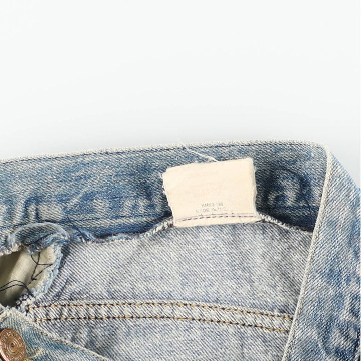 80'S Guess denim tight mini skirt, women's size M equivalent, vintage. unclear blue type Vintage Second Hand