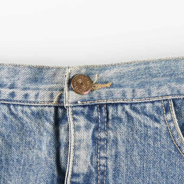 80'S Guess denim tight mini skirt, women's size M equivalent, vintage. unclear blue type Vintage Second Hand