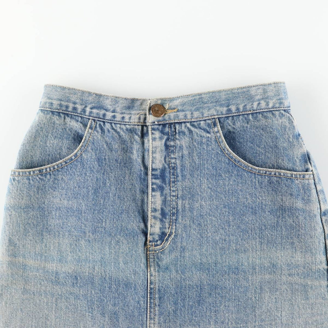 80'S Guess denim tight mini skirt, women's size M equivalent, vintage. unclear blue type Vintage Second Hand