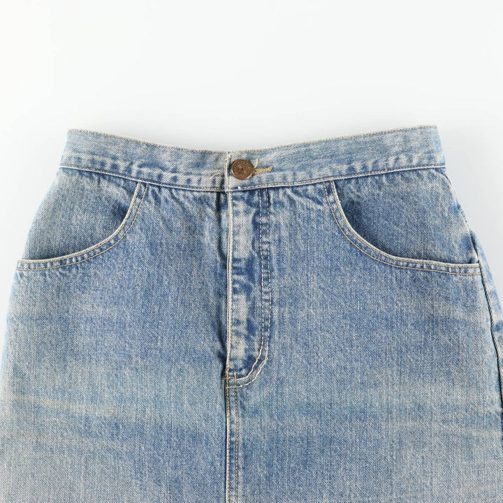 80'S Guess denim tight mini skirt, women's size M equivalent, vintage. unclear blue type Vintage Second Hand