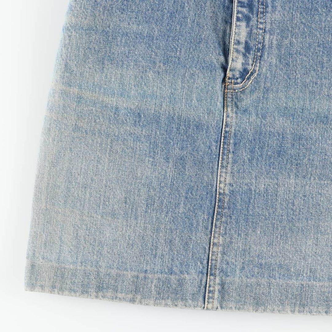 80'S Guess denim tight mini skirt, women's size M equivalent, vintage. unclear blue type Vintage Second Hand