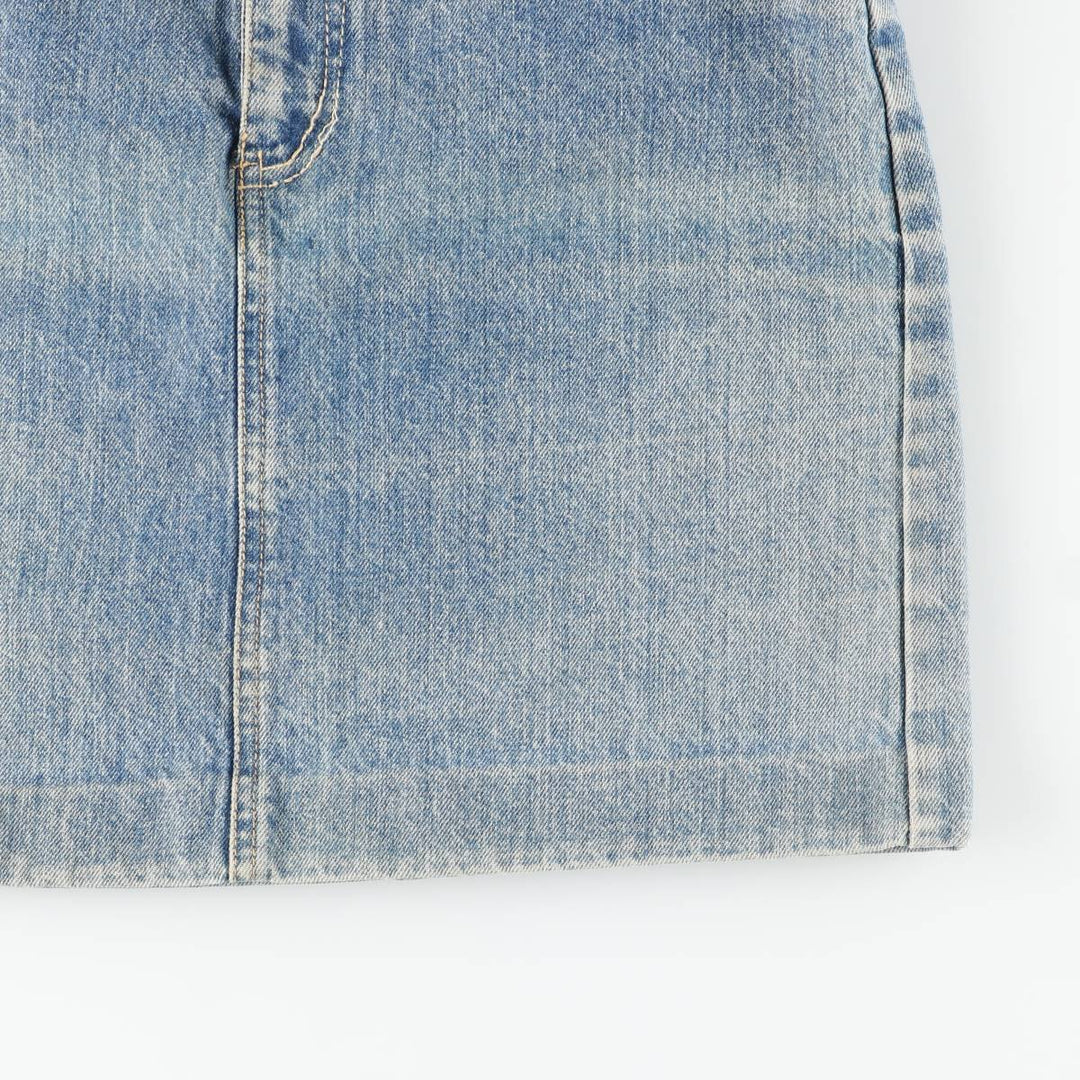 80'S Guess denim tight mini skirt, women's size M equivalent, vintage. unclear blue type Vintage Second Hand
