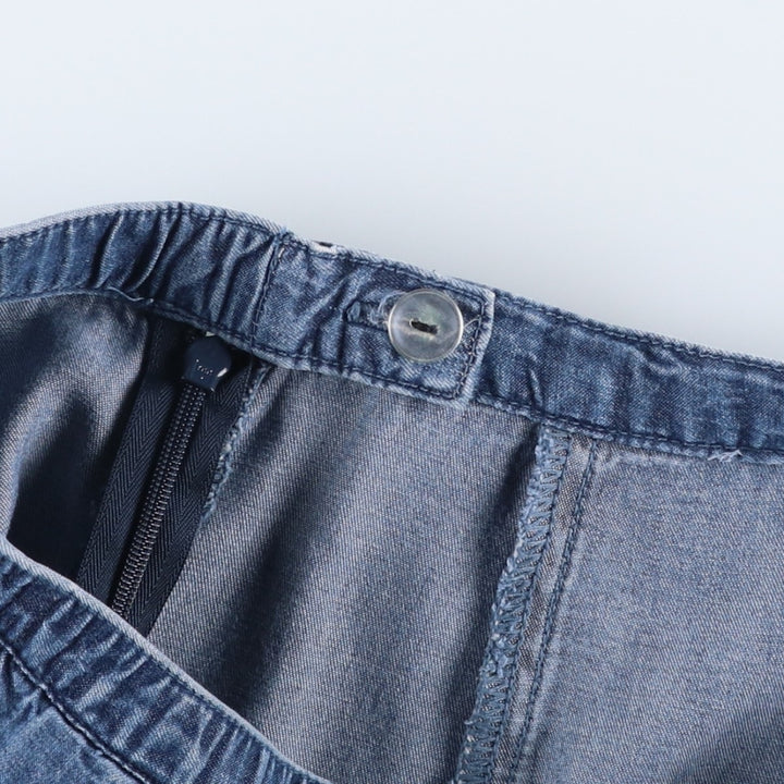 Coldwater Creek Denim Long Flare Skirt, Women's Size XS Tencel blue type Vintage Second Hand