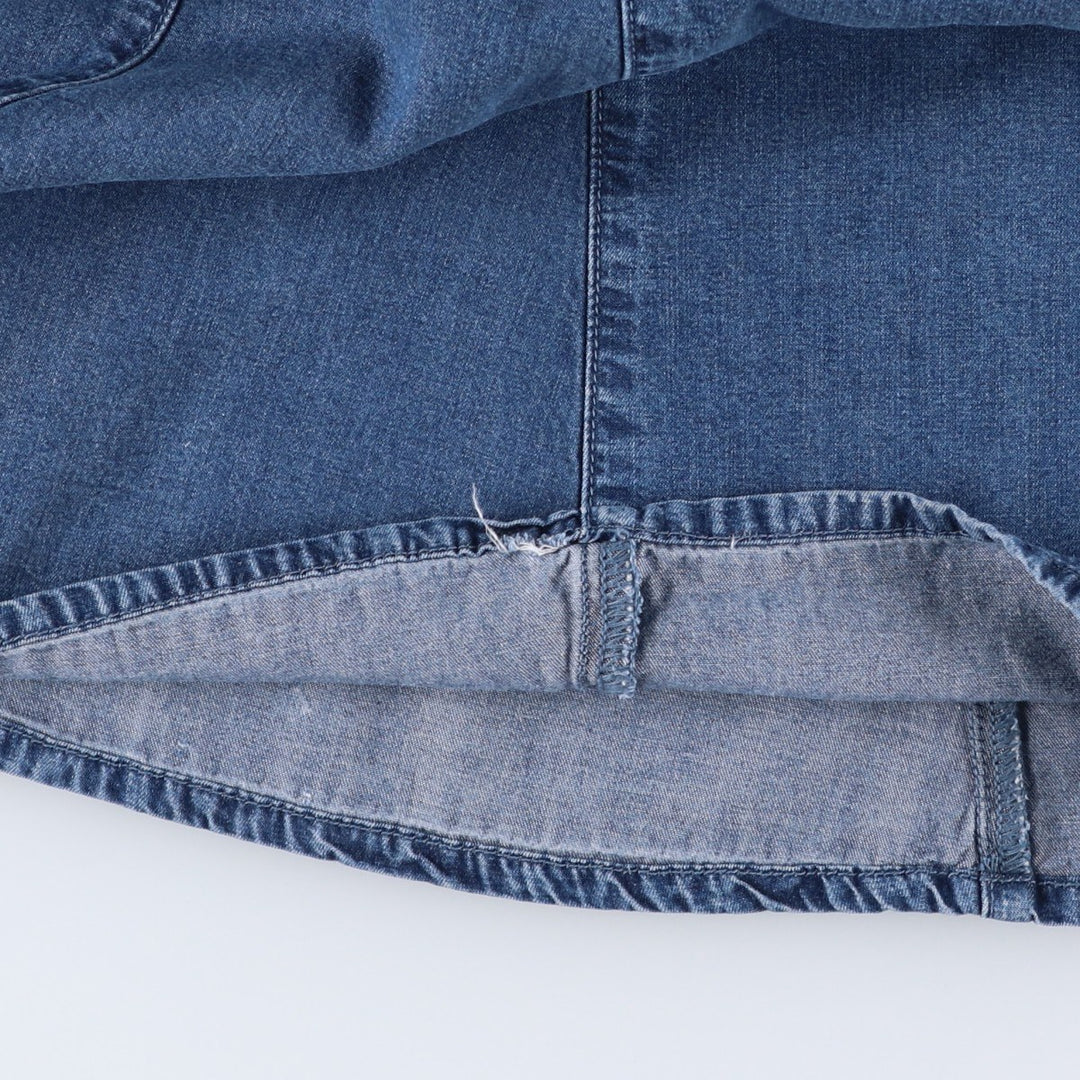 Coldwater Creek Denim Long Flare Skirt, Women's Size XS Tencel blue type Vintage Second Hand