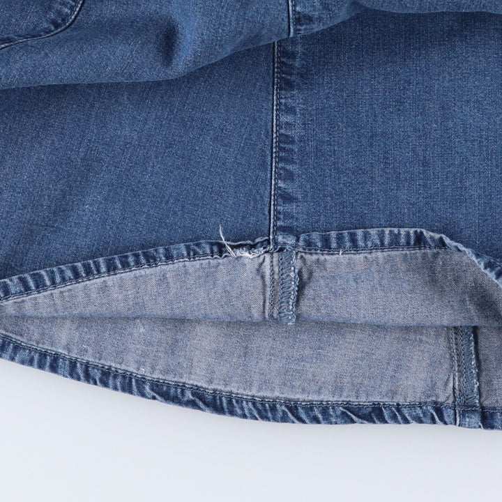 Coldwater Creek Denim Long Flare Skirt, Women's Size XS Tencel blue type Vintage Second Hand