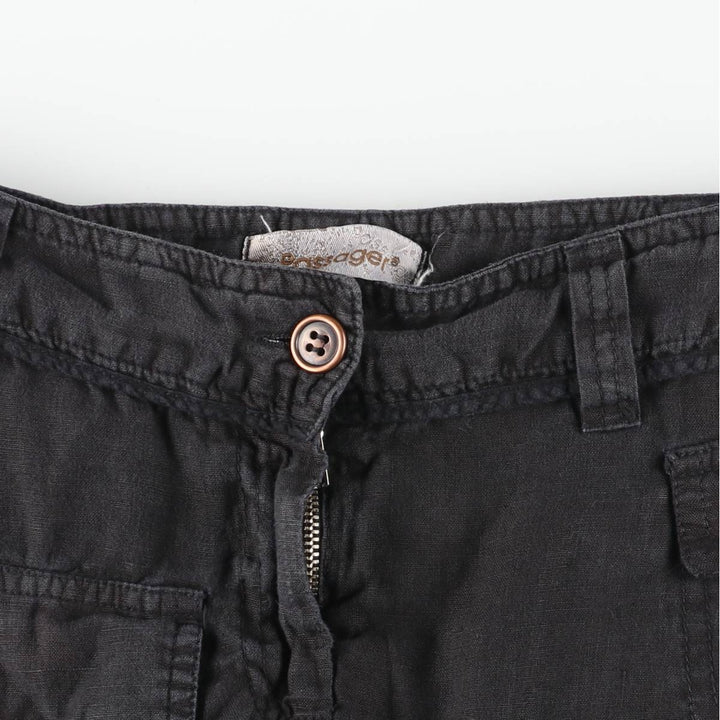 Passager Half-Length Flare Skirt, Women's Size L unclear black type Vintage Second Hand