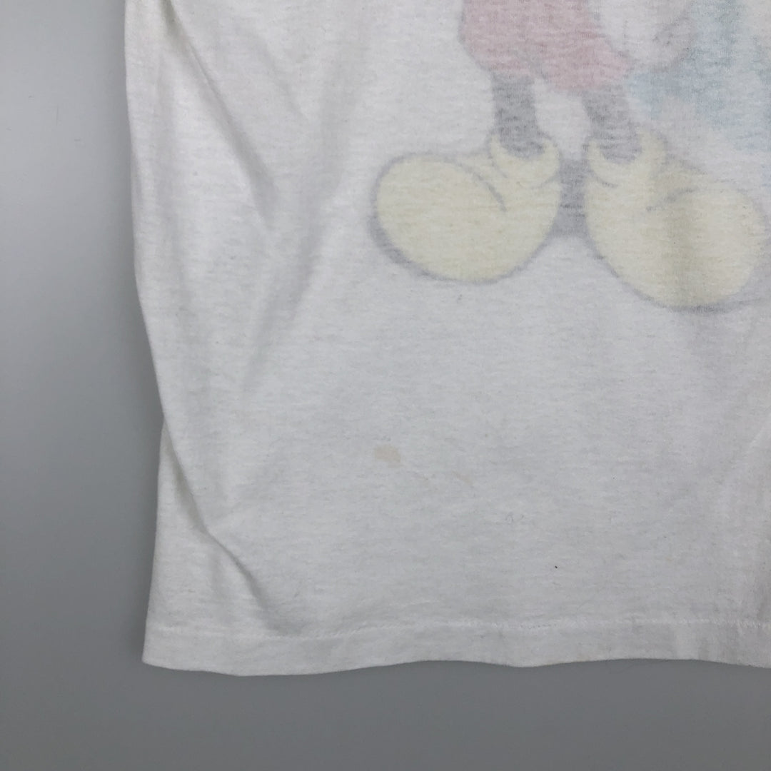 MICKEY MOUSE Mickey Mouse character print T-shirt, women's size S, vintage unclear black type Vintage Second Hand