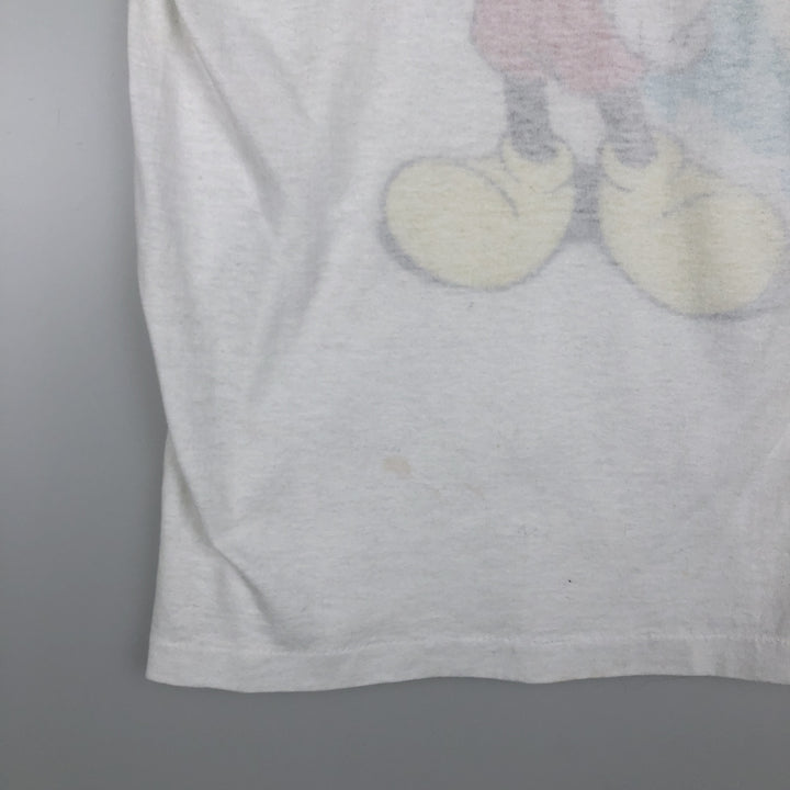 MICKEY MOUSE Mickey Mouse character print T-shirt, women's size S, vintage unclear black type Vintage Second Hand