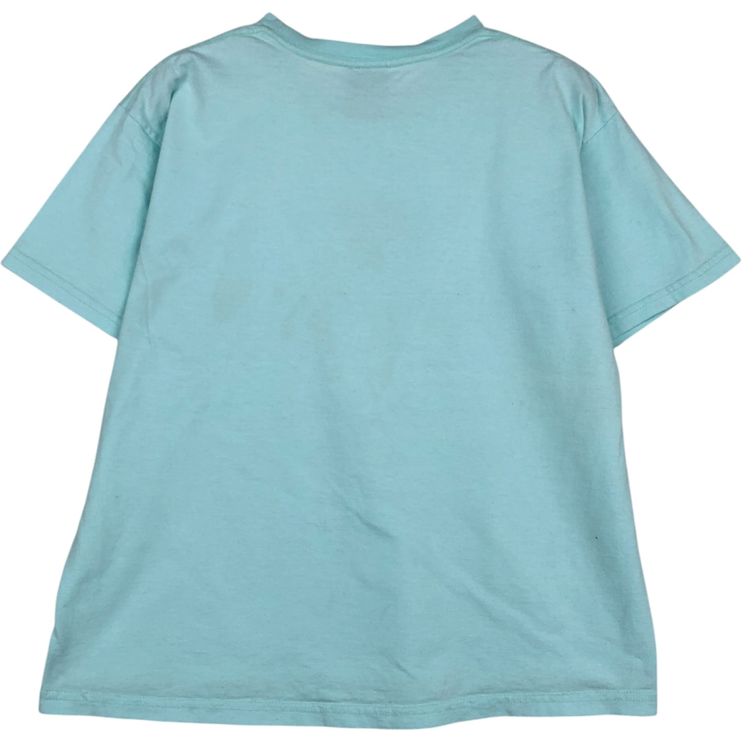 2000'S Nike logo print T-shirt, women's size L cotton Blue type light blue Vintage Second Hand