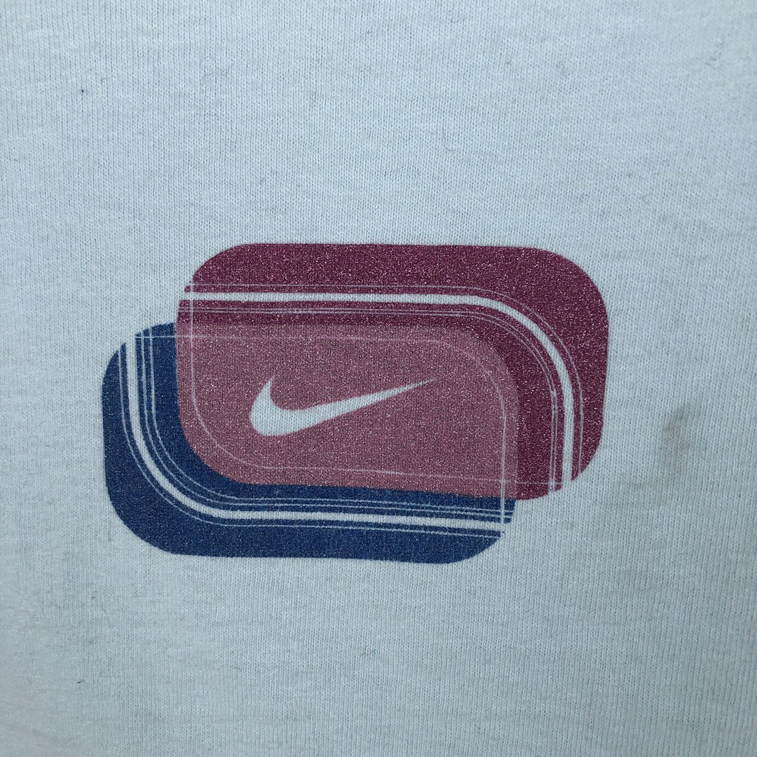 2000'S Nike logo print T-shirt, women's size L cotton Blue type light blue Vintage Second Hand