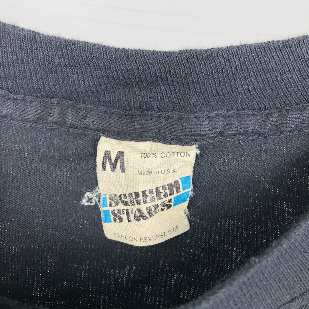 Vintage 80'S Screen Stars John Denver Band T-Shirt, Made in USA, Women's Size Medium cotton black type Vintage Second Hand