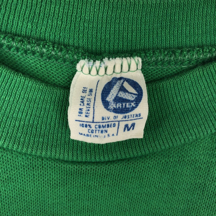 80'S Artex Snoopy Character Football Short Sleeve T-Shirt, Made in USA, Women's Size M (Equivalent), Vintage cotton green type Vintage Second Hand