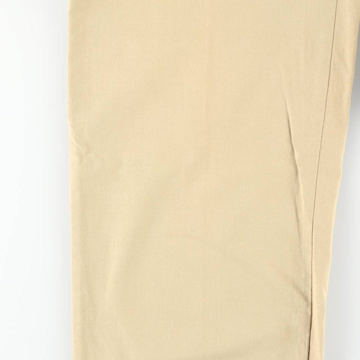 Vintage 1970'S GAP Two-pleat Cotton Pants, Women's Size L (W28) cotton Beige type Vintage Second Hand
