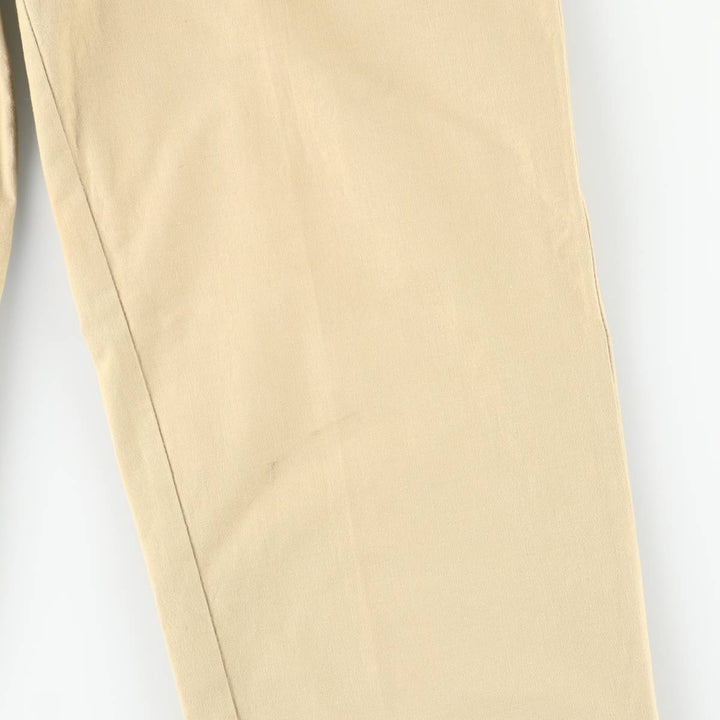 Vintage 1970'S GAP Two-pleat Cotton Pants, Women's Size L (W28) cotton Beige type Vintage Second Hand