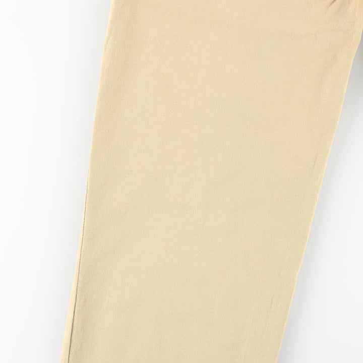 Vintage 1970'S GAP Two-pleat Cotton Pants, Women's Size L (W28) cotton Beige type Vintage Second Hand