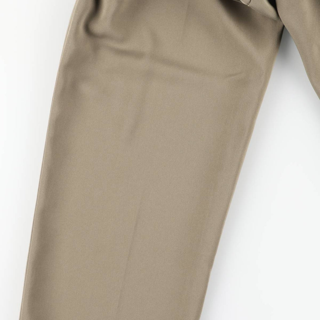 Mayor Two-pleat Slacks, Women's Size L (W28) unclear brown type Vintage Second Hand