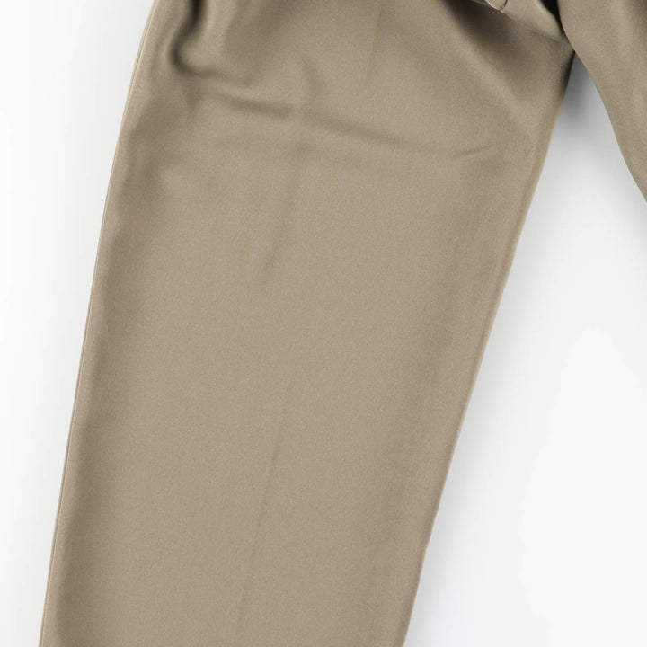 Mayor Two-pleat Slacks, Women's Size L (W28) unclear brown type Vintage Second Hand