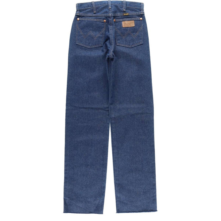Vintage 90s-00'S Wrangler cut-off straight-leg denim pants, women's size L (w28) cotton blue type Vintage Second Hand