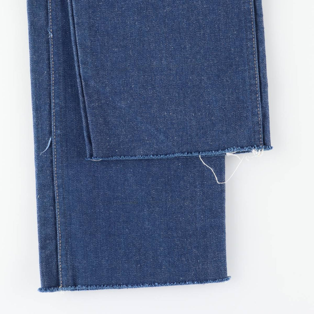 Vintage 90s-00'S Wrangler cut-off straight-leg denim pants, women's size L (w28) cotton blue type Vintage Second Hand