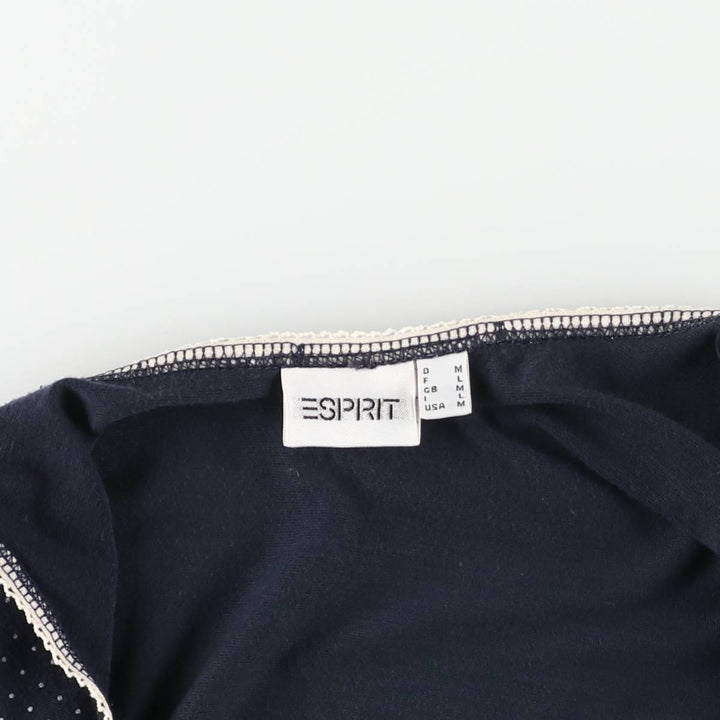 Esprit Dot Pattern Mini Camisole Dress, Women's Size M (approx.) unclear navy blue type Vintage Second Hand