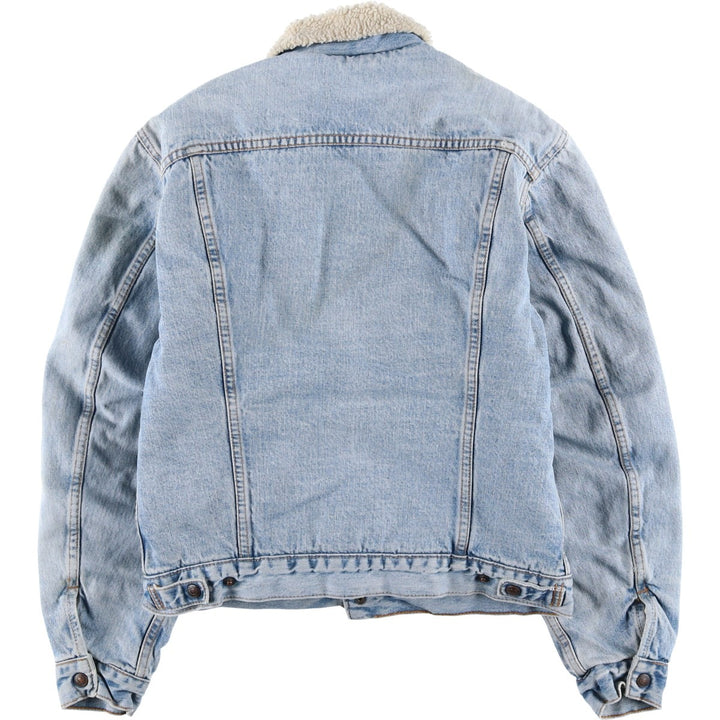 90'S Levi's 71500-0414 Denim Boa Jacket, Men's Size Medium, Vintage cotton blue type Vintage Second Hand