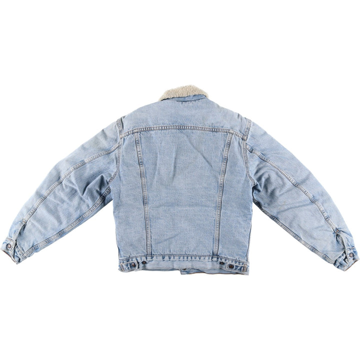 90'S Levi's 71500-0414 Denim Boa Jacket, Men's Size Medium, Vintage cotton blue type Vintage Second Hand