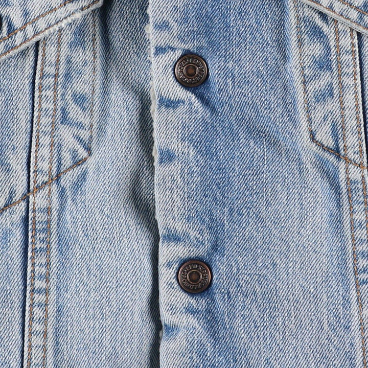90'S Levi's 71500-0414 Denim Boa Jacket, Men's Size Medium, Vintage cotton blue type Vintage Second Hand