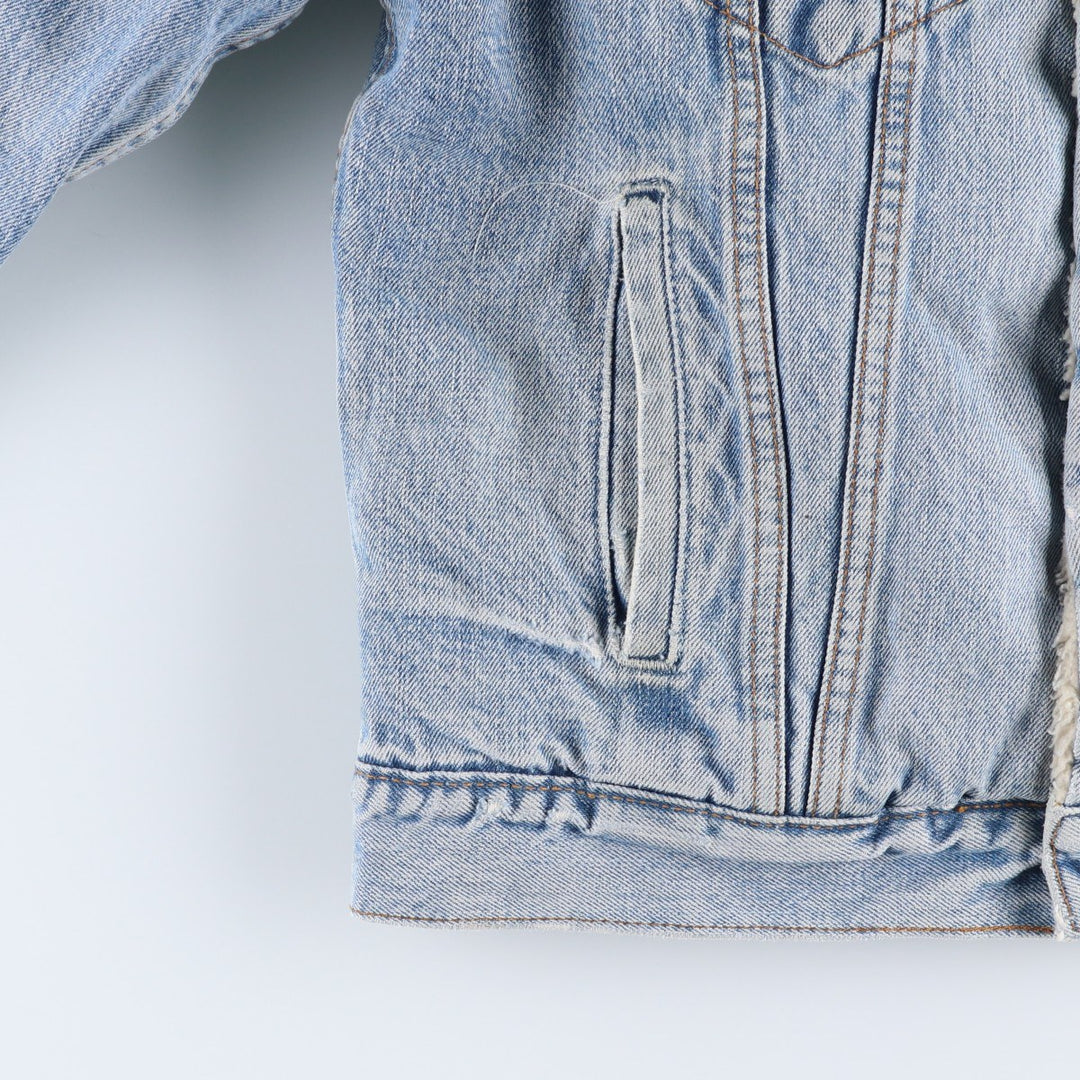 90'S Levi's 71500-0414 Denim Boa Jacket, Men's Size Medium, Vintage cotton blue type Vintage Second Hand
