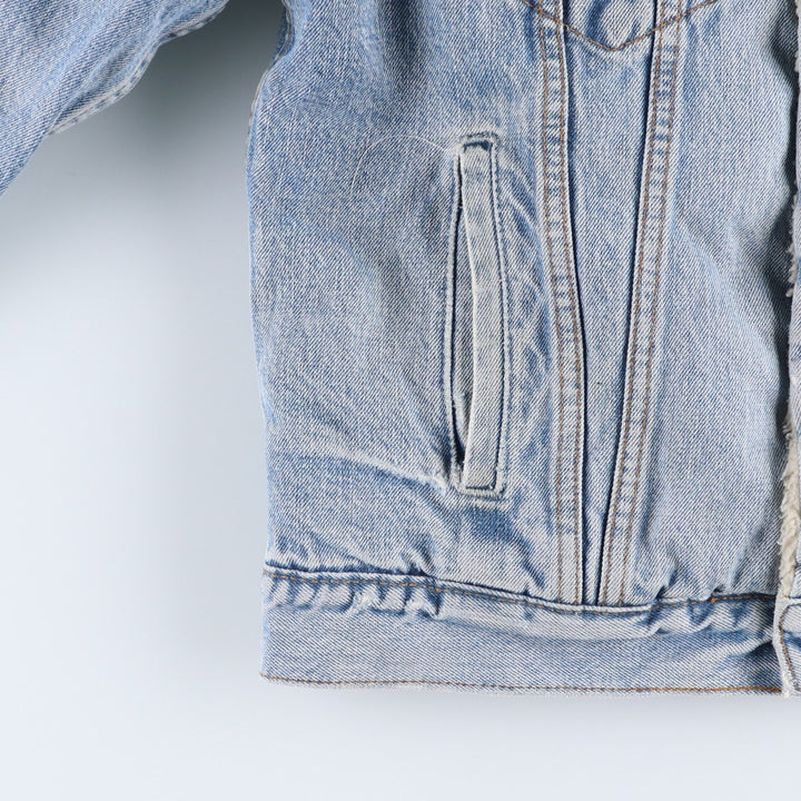 90'S Levi's 71500-0414 Denim Boa Jacket, Men's Size Medium, Vintage cotton blue type Vintage Second Hand
