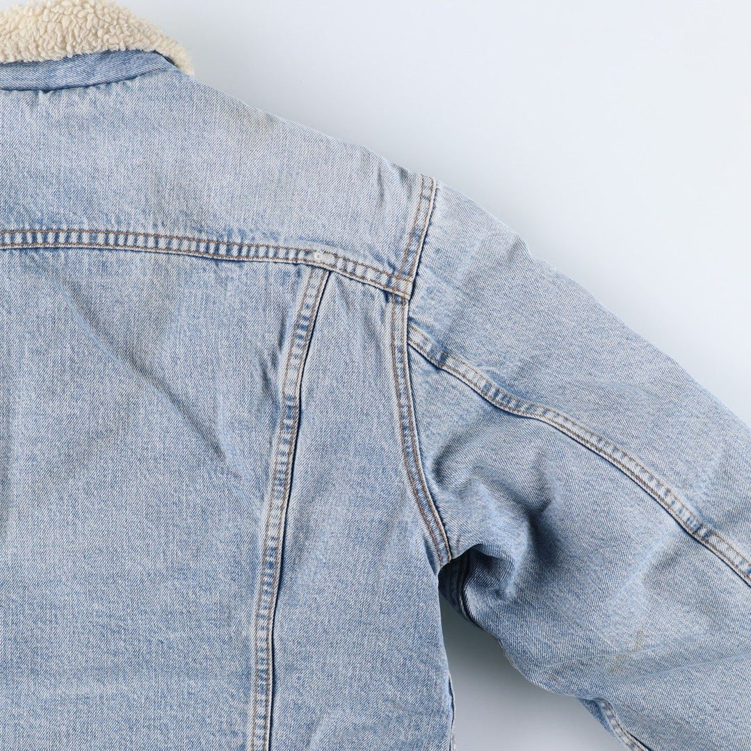 90'S Levi's 71500-0414 Denim Boa Jacket, Men's Size Medium, Vintage cotton blue type Vintage Second Hand