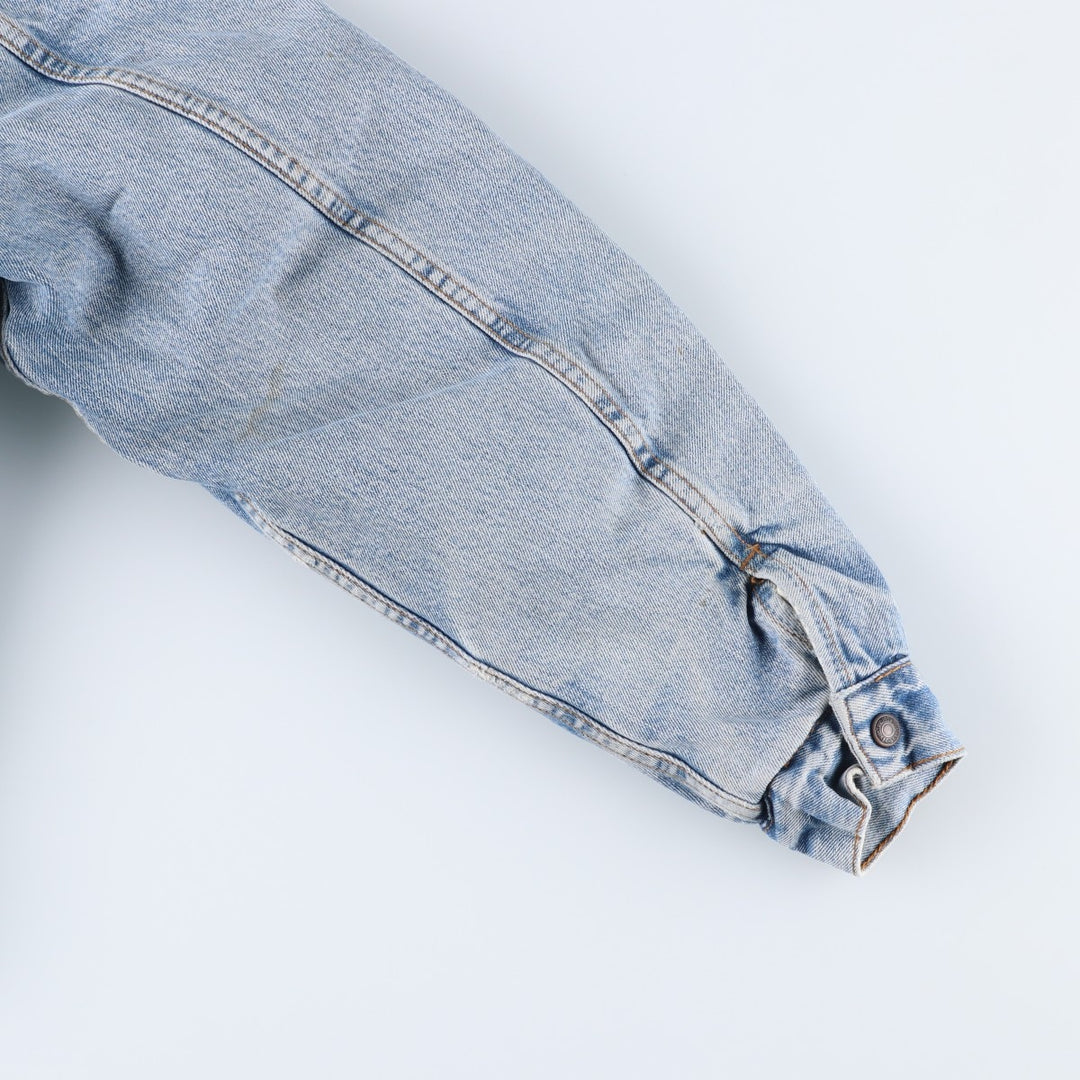90'S Levi's 71500-0414 Denim Boa Jacket, Men's Size Medium, Vintage cotton blue type Vintage Second Hand