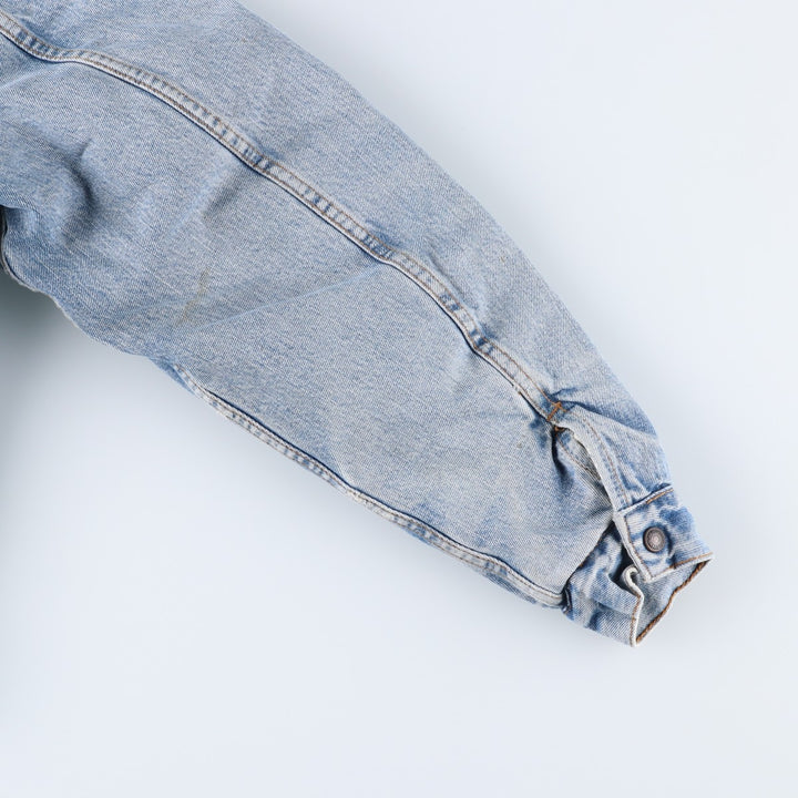 90'S Levi's 71500-0414 Denim Boa Jacket, Men's Size Medium, Vintage cotton blue type Vintage Second Hand