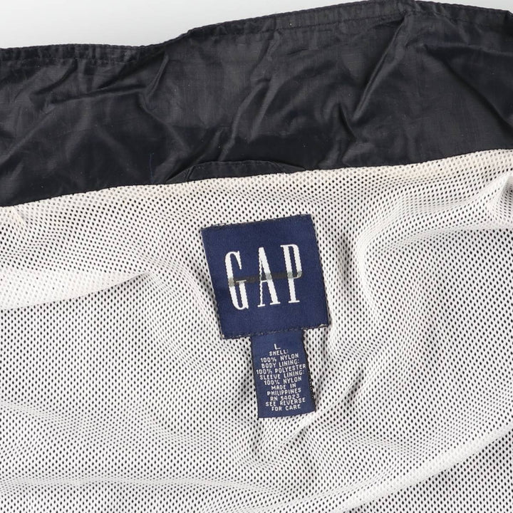 90'S GAP Vintage Nylon Jacket, Men's Size L Nylon black type Vintage Second Hand