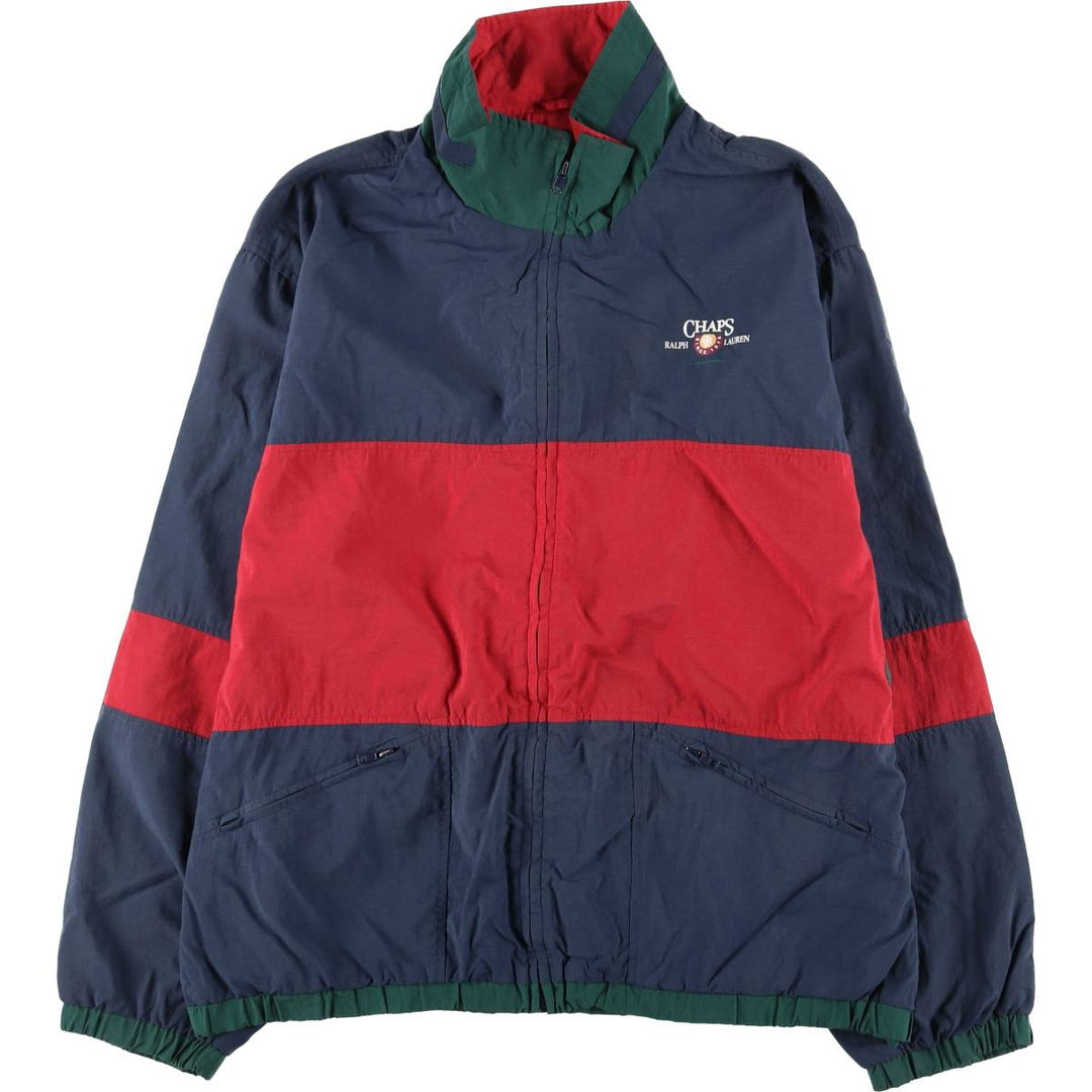 Vintage 1980'S Ralph Lauren Chaps nylon jacket, size M, men's Nylon navy blue type Vintage Second Hand