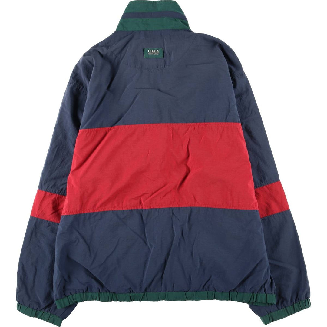Vintage 1980'S Ralph Lauren Chaps nylon jacket, size M, men's Nylon navy blue type Vintage Second Hand