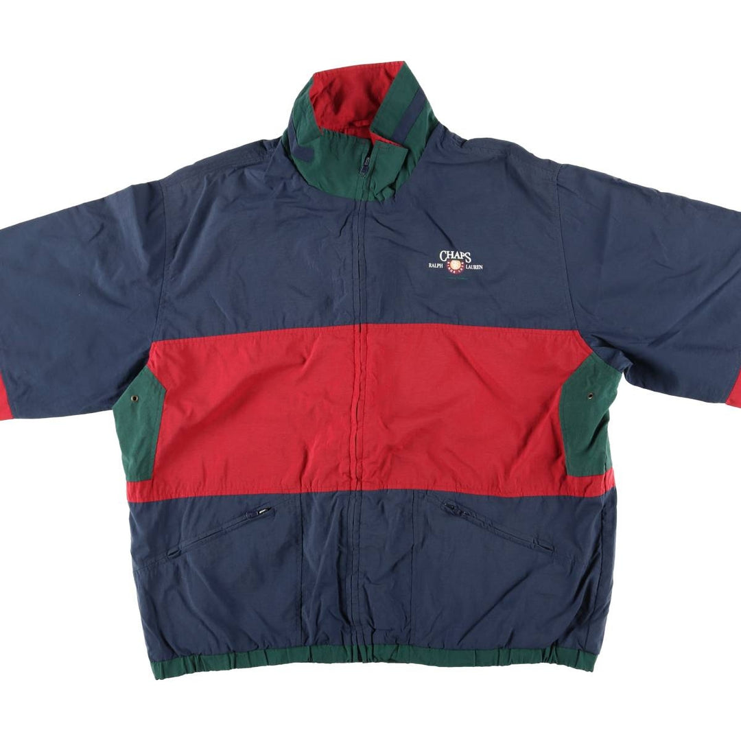 Vintage 1980'S Ralph Lauren Chaps nylon jacket, size M, men's Nylon navy blue type Vintage Second Hand