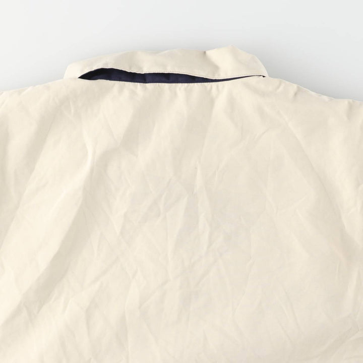 Ralph Lauren POLO GOLF Half-Snap Collared Warm-Up Pullover, Men's XXL equivalent. polyester ivory Vintage Second Hand