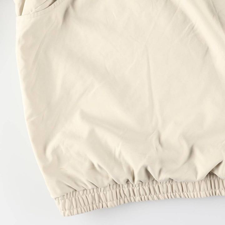 Ralph Lauren POLO GOLF Half-Snap Collared Warm-Up Pullover, Men's XXL equivalent. polyester ivory Vintage Second Hand