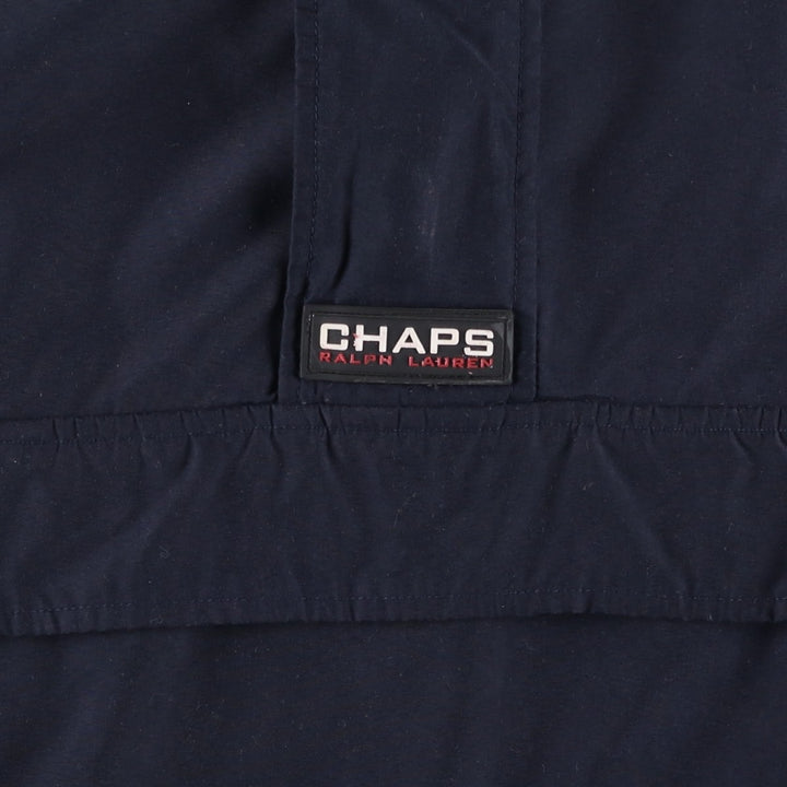 Ralph Lauren Chaps Anorak Jacket, Made in Russia, Men's Size L polyester navy blue type Vintage Second Hand